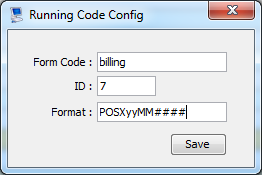 ฟอร์มเพิ่ม Running Code